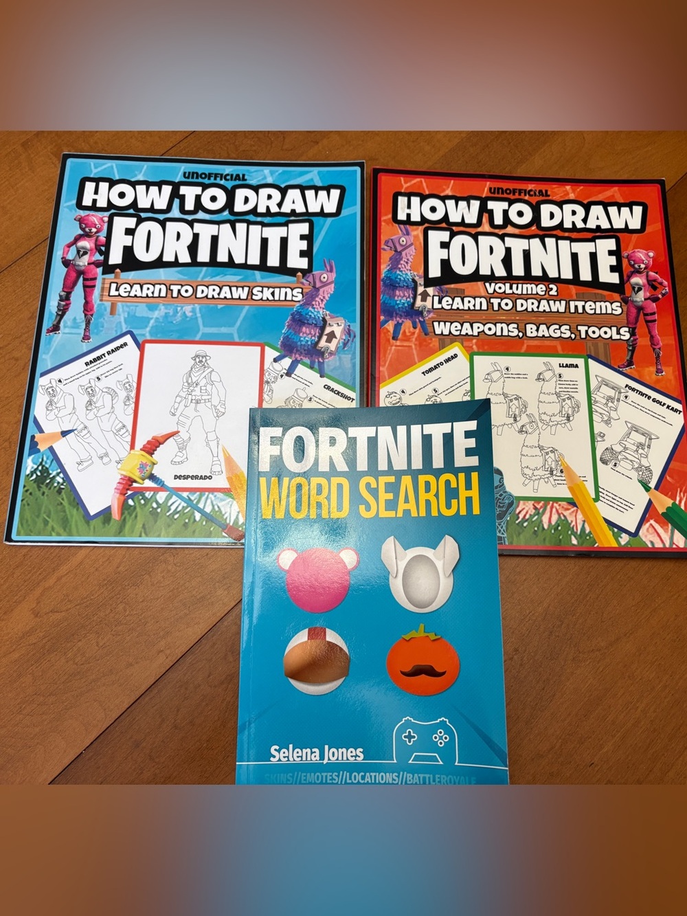 Fortnite Book Bundle-Word Search and 2 How To Draw Fortnite Books